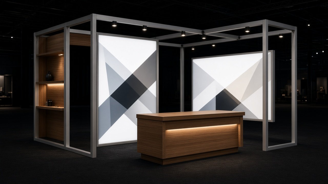 Island booth rendering